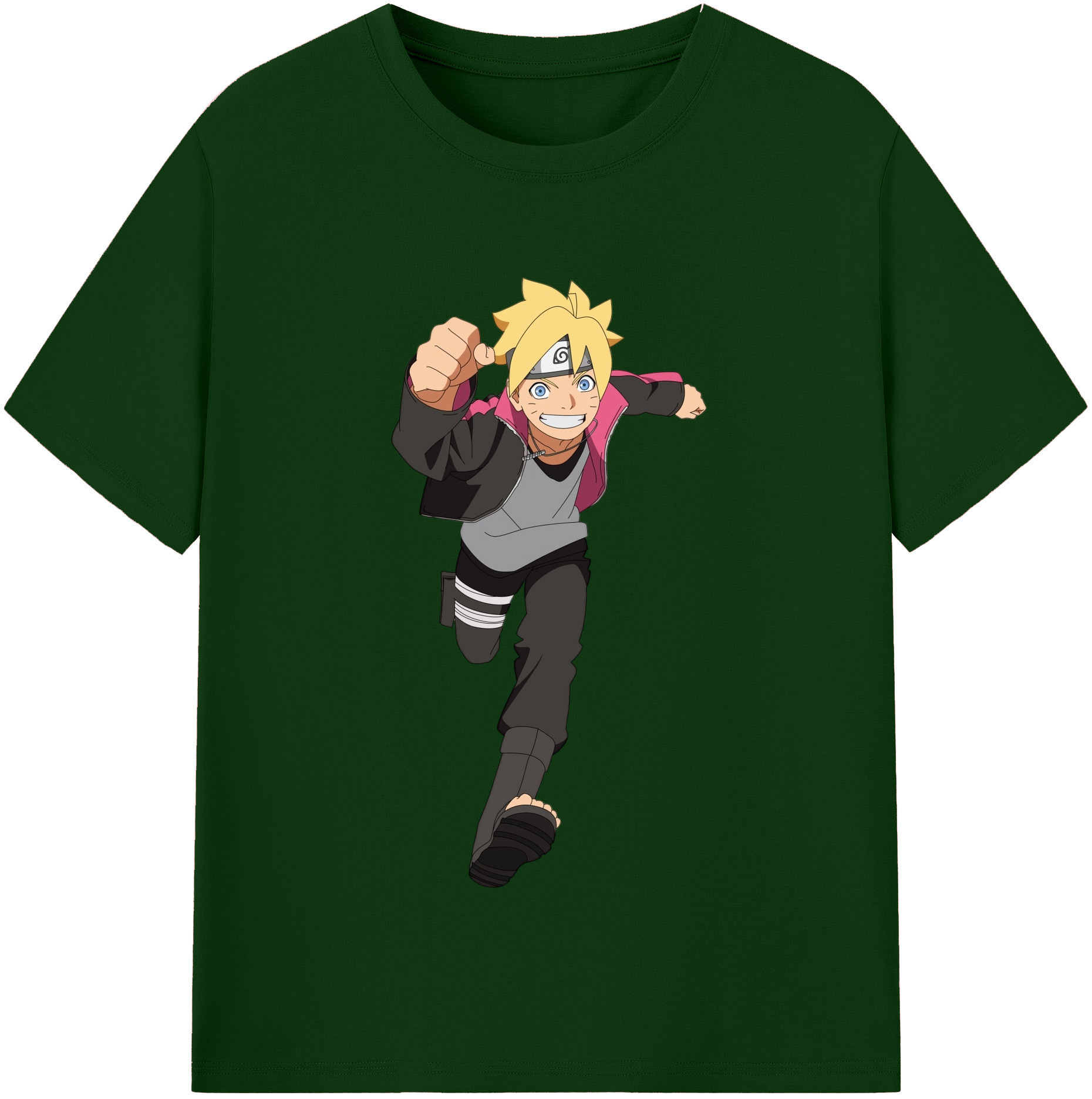 （画像用） NARUTO -ナルト- うずまき ボルト Uzumaki Boruto 綿100％半袖Tシャツ（フロントプリント）